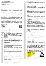 Предварительный просмотр 10 страницы BASETech 1586224 Operating Instructions Manual