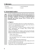 Preview for 6 page of BASETech 1604185 Operating Instructions Manual