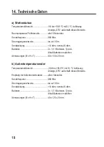 Preview for 18 page of BASETech 1604185 Operating Instructions Manual