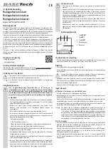 Предварительный просмотр 7 страницы BASETech 1661718 Operating Instructions Manual