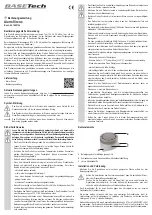 Preview for 1 page of BASETech 1662136 Operating Instructions Manual