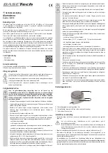 Preview for 7 page of BASETech 1662136 Operating Instructions Manual