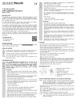 Предварительный просмотр 7 страницы BASETech 1678281 Operating Instructions Manual