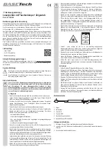 Preview for 1 page of BASETech 1681494 Operating Instructions Manual