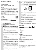 Preview for 3 page of BASETech 1681494 Operating Instructions Manual