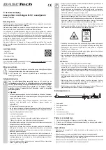 Preview for 7 page of BASETech 1681494 Operating Instructions Manual