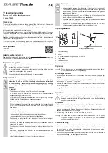 Предварительный просмотр 3 страницы BASETech 1707620 Operating Instructions Manual