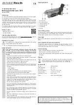 Preview for 2 page of BASETech 1712147 Operating Instructions