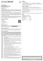 Preview for 3 page of BASETech 1719614 Operating Instructions