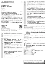 Preview for 3 page of BASETech 1890359 Operating Instructions