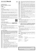 Preview for 4 page of BASETech 1890359 Operating Instructions