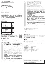 Предварительный просмотр 3 страницы BASETech 1897698 Assembly Instructions