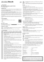 Preview for 3 page of BASETech 1911208 Operating Instructions