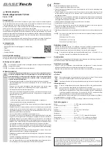 Preview for 4 page of BASETech 1911208 Operating Instructions