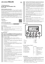 Предварительный просмотр 1 страницы BASETech 2106308 Operating Instructions Manual