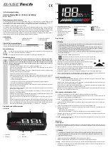 BASETech 2253837 Operating Instructions Manual preview