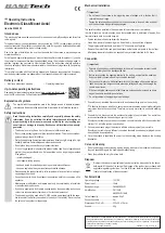 Preview for 2 page of BASETech 2266932 Operating Instructions