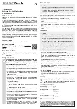 Preview for 3 page of BASETech 2266932 Operating Instructions