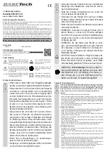 BASETech 2268546 Operating Instructions Manual предпросмотр