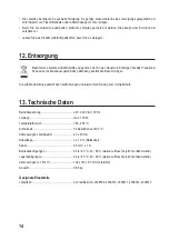 Preview for 14 page of BASETech 2295599 Operating Instructions Manual