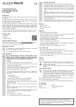 Preview for 2 page of BASETech 230LM Operating Instructions