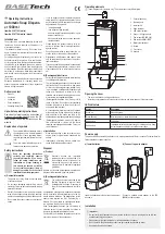 Предварительный просмотр 3 страницы BASETech 2347763 Operating Instructions Manual