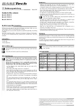 BASETech 65 88 00 Operating Instructions preview