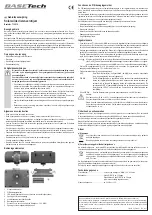 Предварительный просмотр 4 страницы BASETech 710016 Operating Instructions