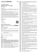 Preview for 3 page of BASETech AF-20A Operating Instructions Manual