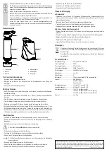 Предварительный просмотр 2 страницы BASETech BL05 Operating Instructions Manual