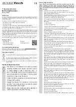 Предварительный просмотр 3 страницы BASETech BL05 Operating Instructions Manual