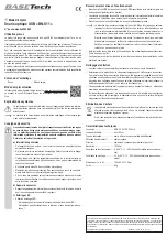 Preview for 3 page of BASETech BN-S11 Operating Instructions