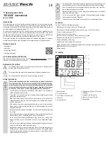 Preview for 3 page of BASETech BS-10AN Operating Instructions Manual