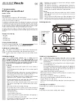 Preview for 7 page of BASETech BT-1577238 Operating Instructions Manual