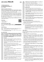 Preview for 1 page of BASETech BT-1680332 Operating Instructions Manual