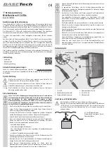 BASETech BT-1697235 Operating Instructions Manual preview