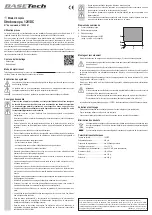 Предварительный просмотр 3 страницы BASETech BT-1852381 Operating Instructions