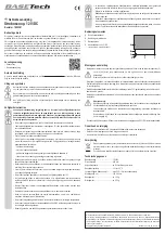 Предварительный просмотр 4 страницы BASETech BT-1852381 Operating Instructions