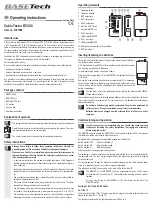 Предварительный просмотр 3 страницы BASETech BT-200 Operating Instructions Manual