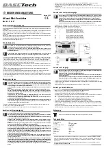 Предварительный просмотр 1 страницы BASETech BT-372807 Operating Instructions