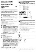 Предварительный просмотр 2 страницы BASETech BT-372807 Operating Instructions