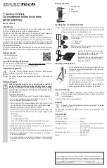 Предварительный просмотр 2 страницы BASETech BT-SPH-KFZ100 Operating Instructions