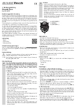 Preview for 1 page of BASETech BT-SWR Operating Instructions Manual