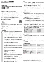 Preview for 3 page of BASETech BT-TH130A Operating Instructions