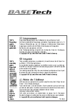 Preview for 36 page of BASETech BTL-1 Operating Instructions Manual