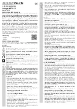 BASETech BTL-14 Operating Instructions Manual предпросмотр