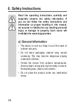 Предварительный просмотр 24 страницы BASETech BTL-4 Operating Instructions Manual