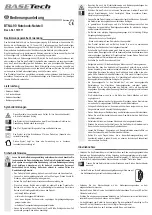 BASETech BTNA-90 Operating Instructions Manual preview