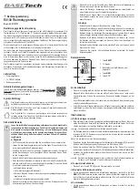 BASETech E0130 Operating Instructions Manual preview