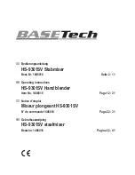 BASETech HS-9301SV Operating Instructions Manual preview